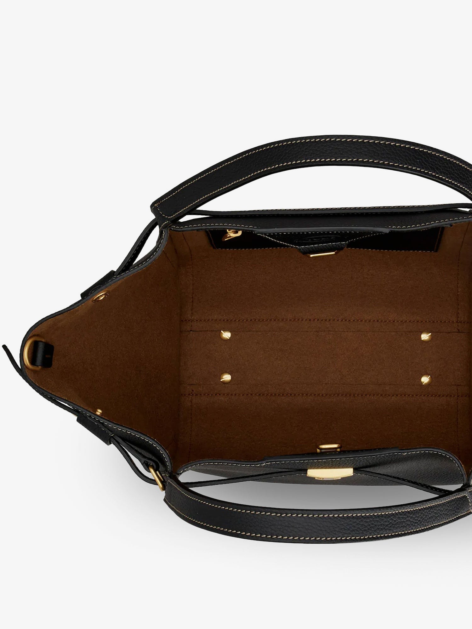 Hammered laeather tote bag - Image 5