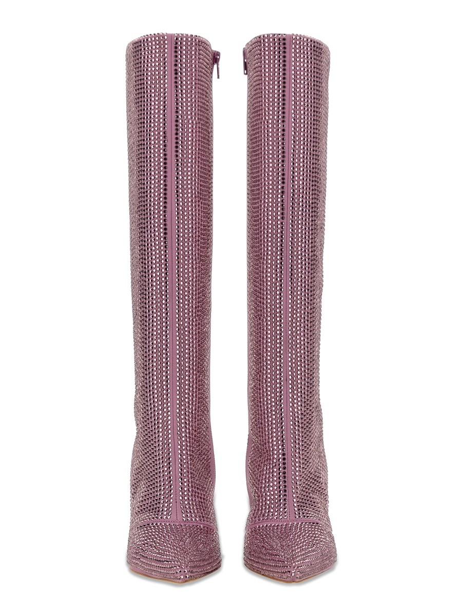LEONIE HANNE X LIU JO - HIGH BOOT WITH RHINESTONES - Image 2