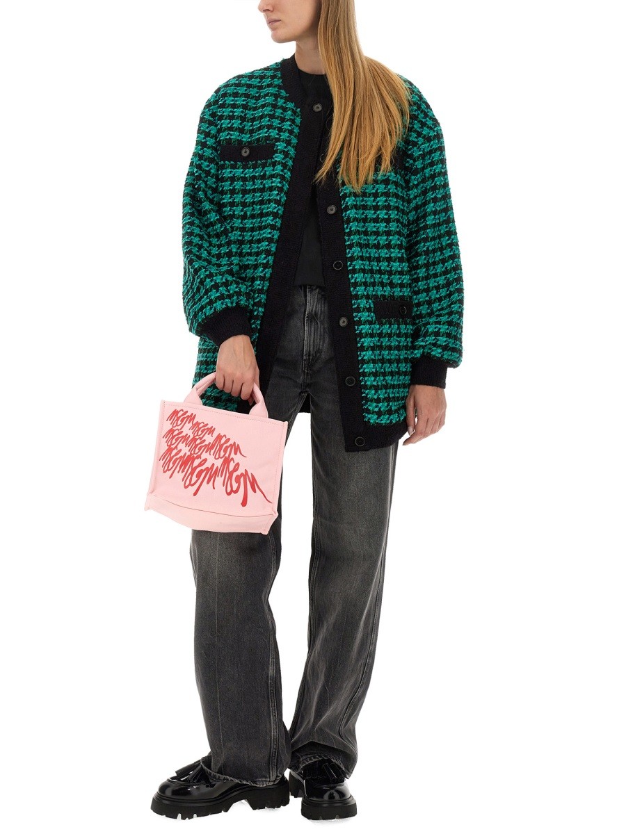 msgm - HOUNDSTOOTH TWEED JACKET - Image 2