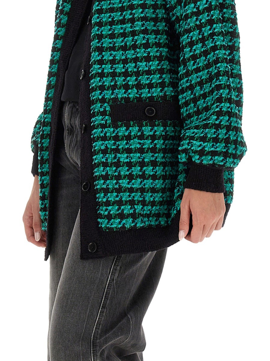 msgm - HOUNDSTOOTH TWEED JACKET - Image 4