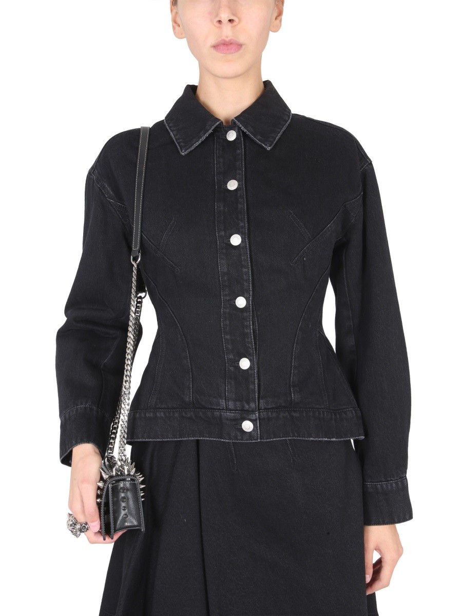 Alexander Mcqueen - HYBRID DENIM JACKET - Image 4