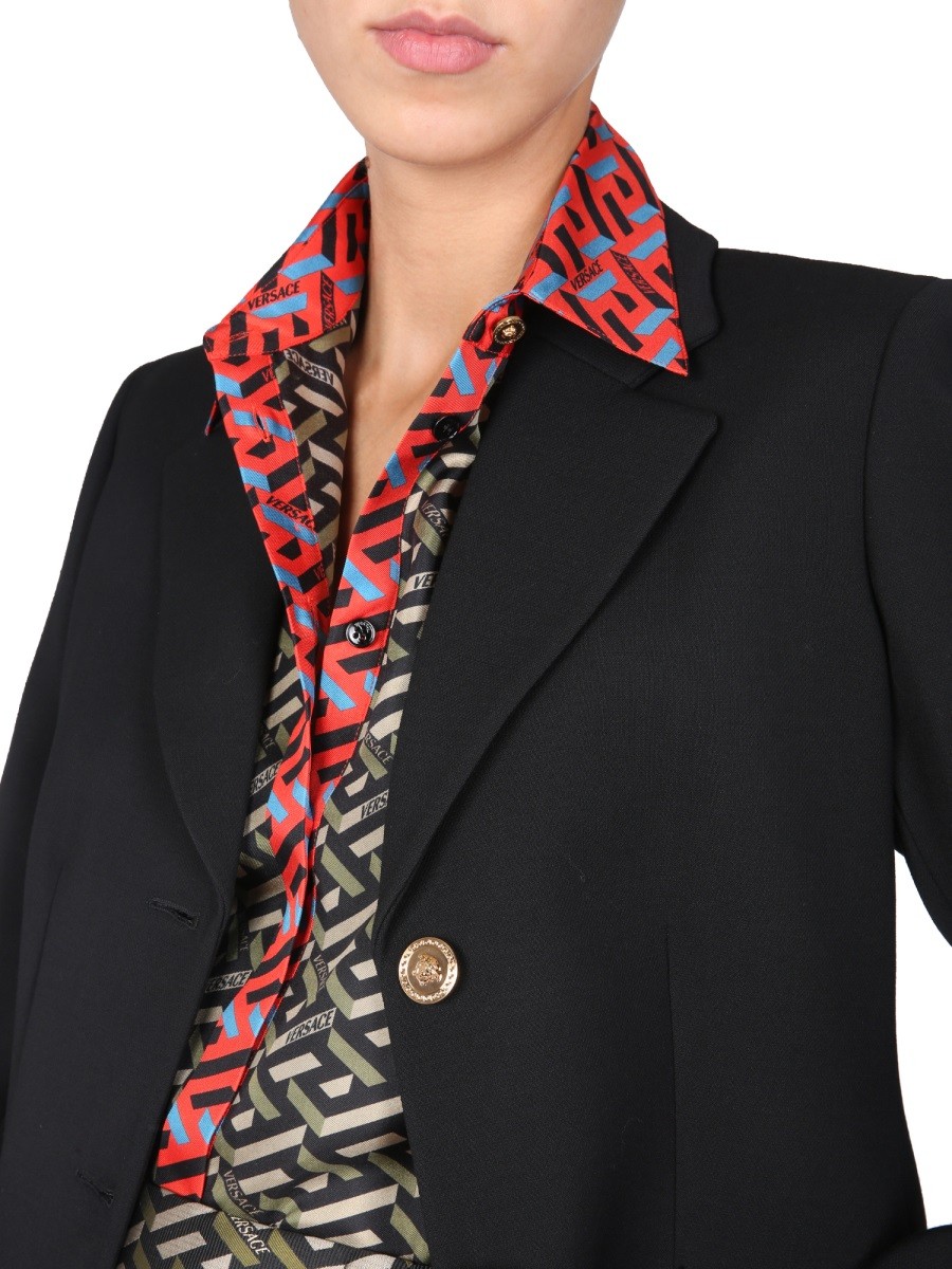 Versace JACKET WITH MEDUSA BUTTON - Image 4