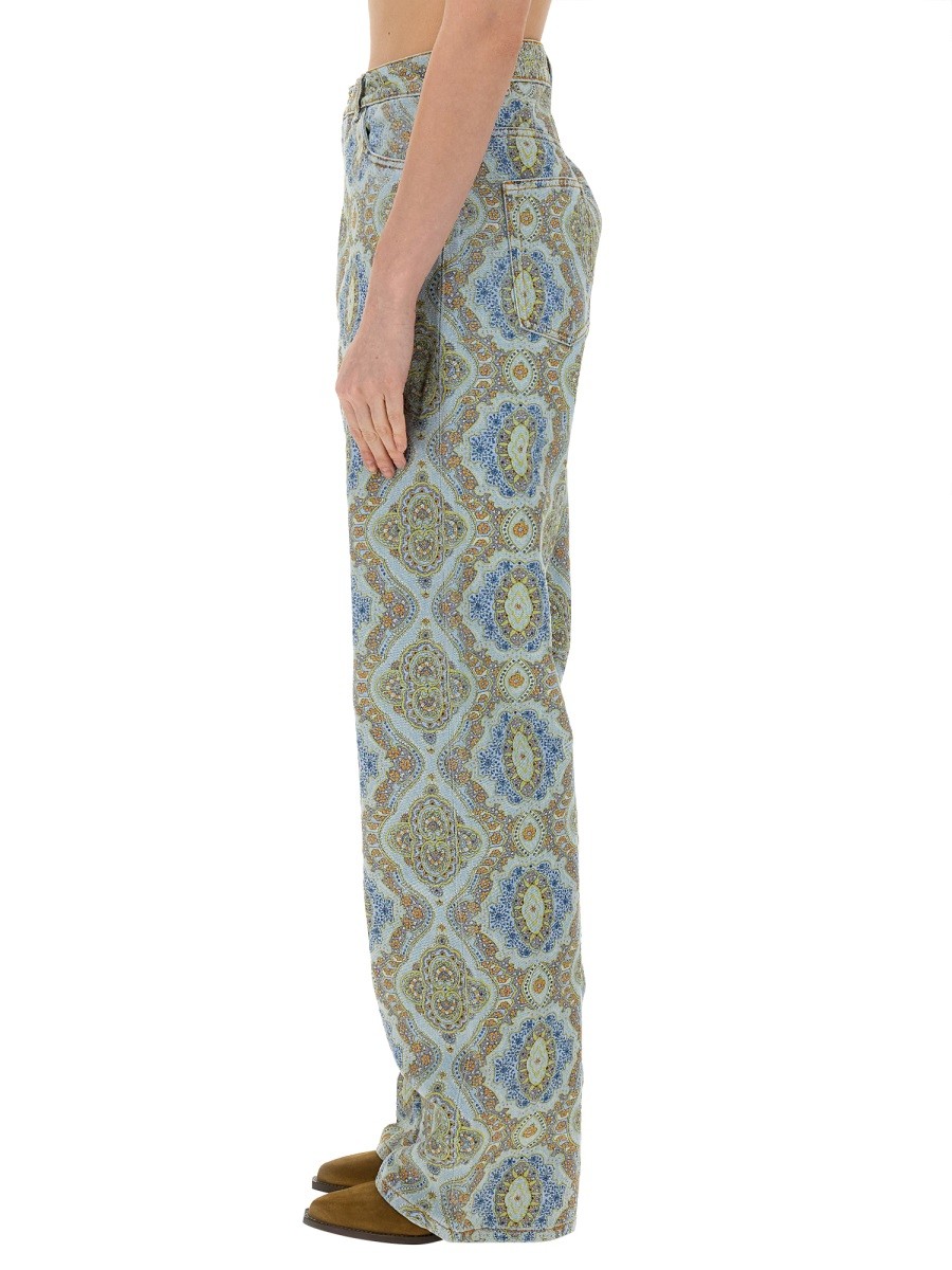Etro - JEANS CON STAMPA PAISLEY - Image 3