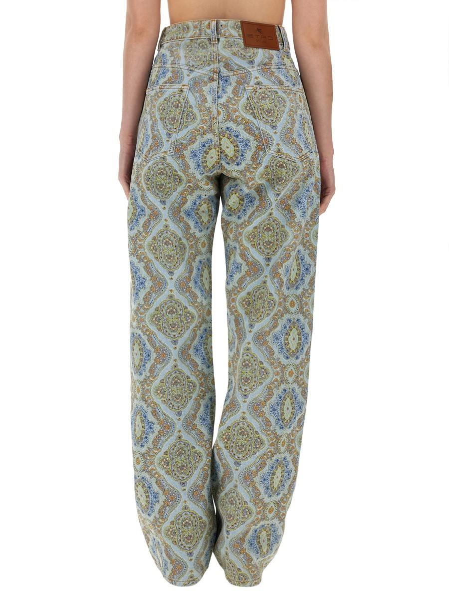 Etro - JEANS CON STAMPA PAISLEY - Image 4