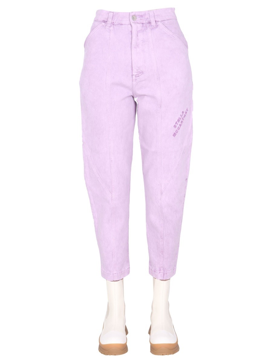stella mccartney JEANS WITH EMBROIDERED LOGO
