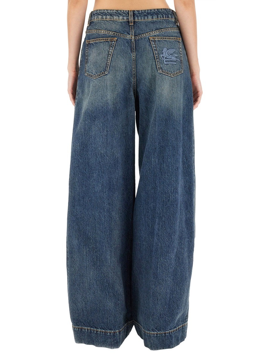 Etro - JEANS WITH EMBROIDERED PEGASUS - Image 3