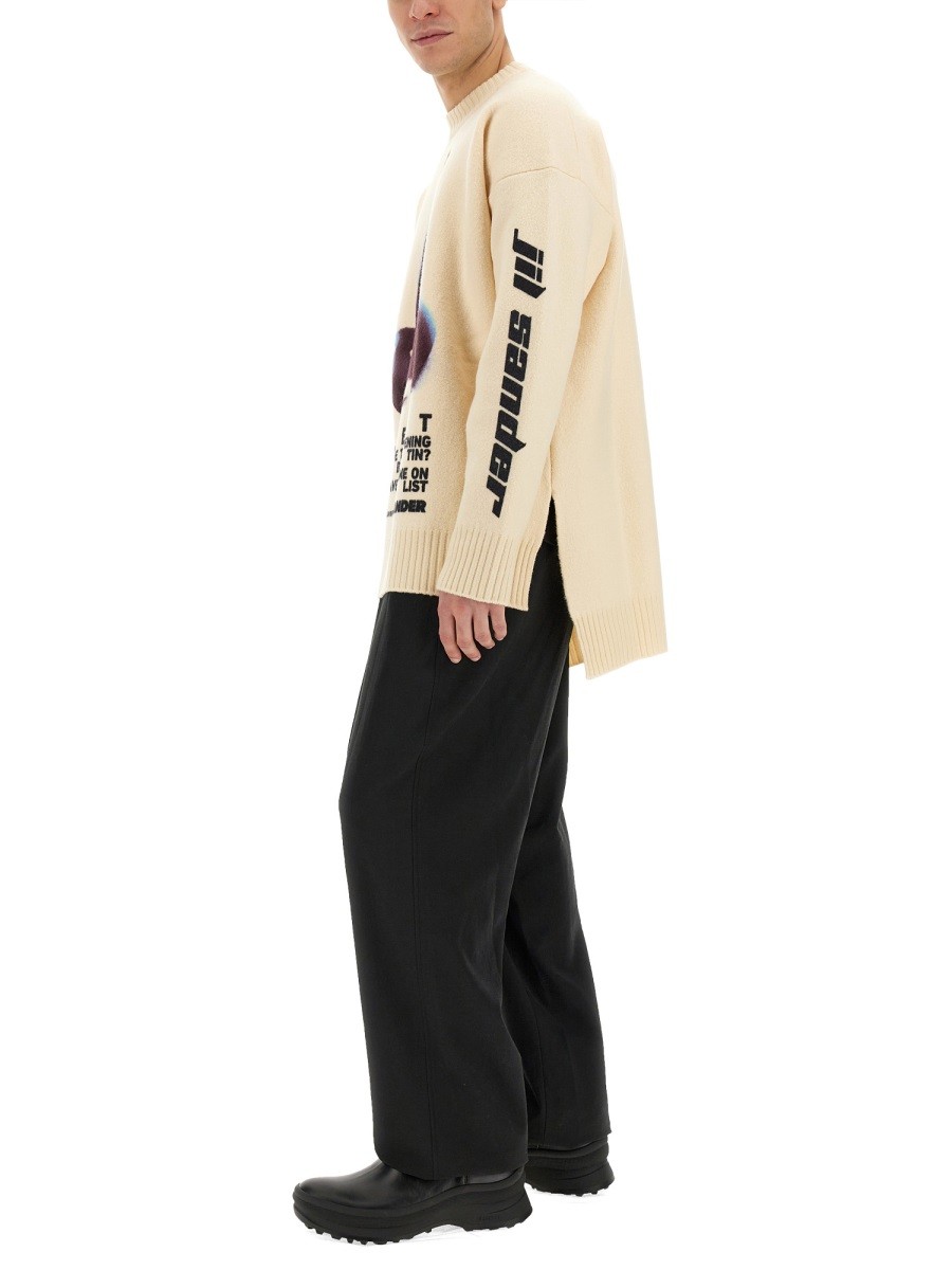JIL SANDER - JERSEY WITH EMBROIDERY - Image 2