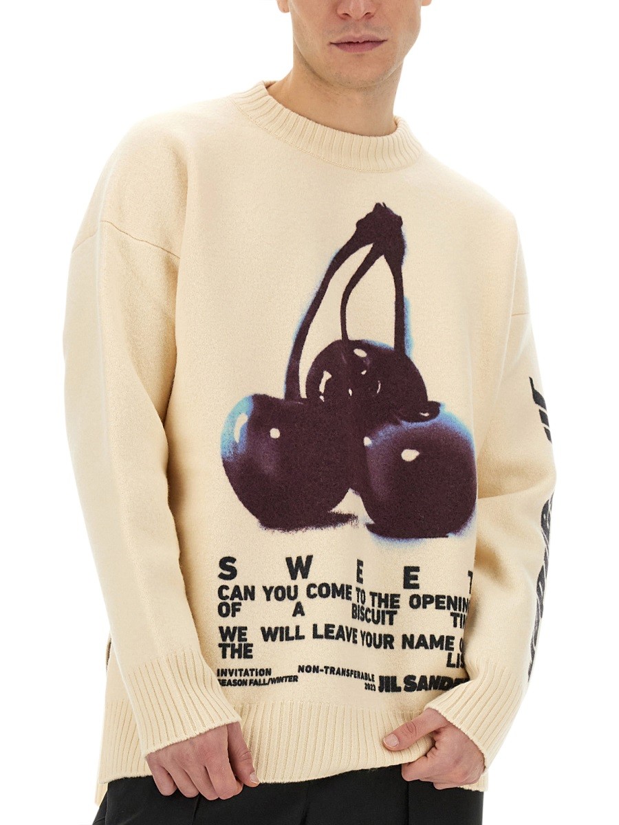 JIL SANDER - JERSEY WITH EMBROIDERY - Image 4