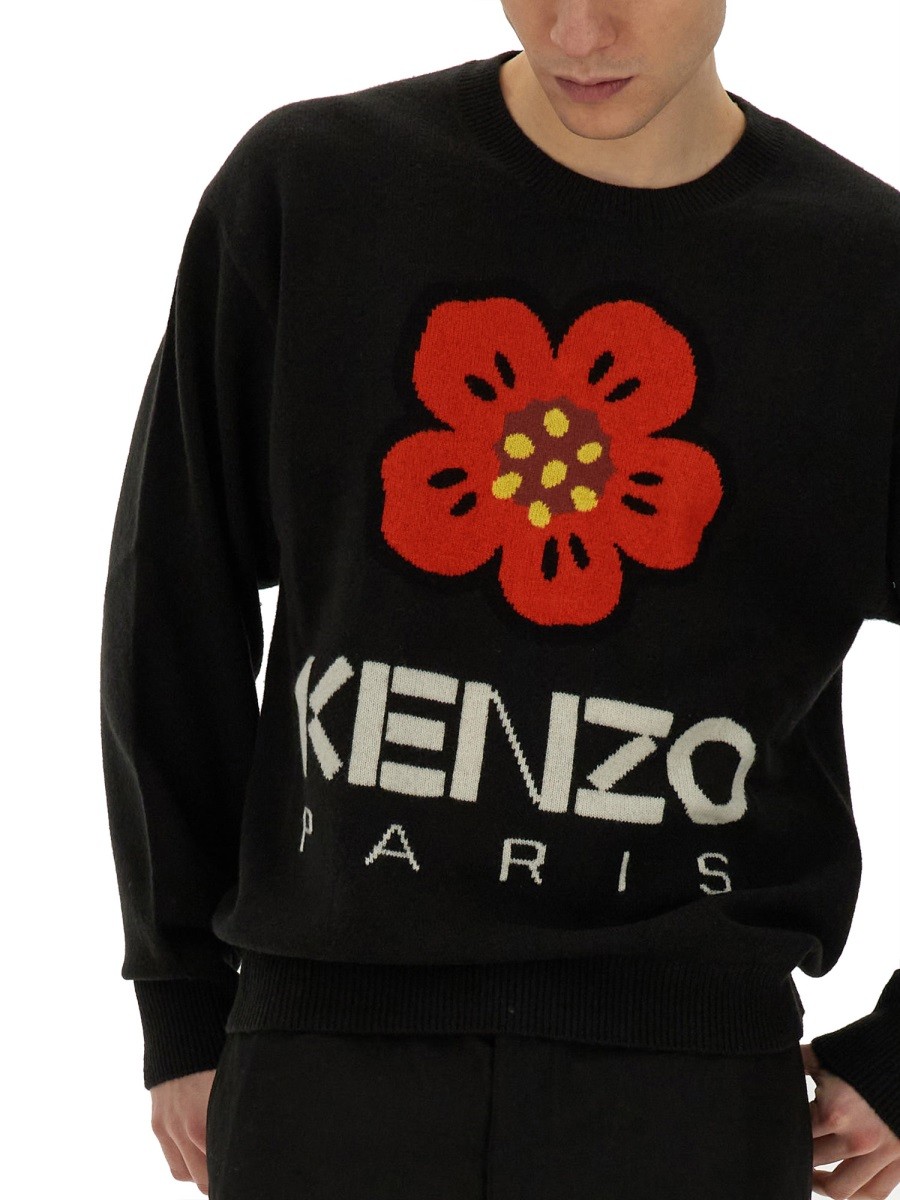 Kenzo - JERSEY WITH EMBROIDERY BOKE FLOWER - Image 4