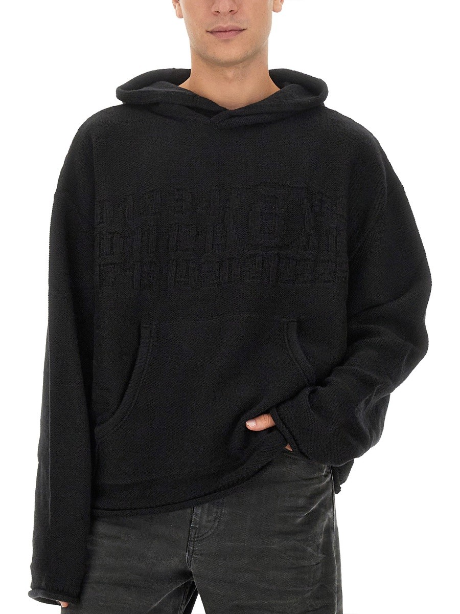 MM6 MAISON MARGIELA - JERSEY WITH LOGO - Image 4
