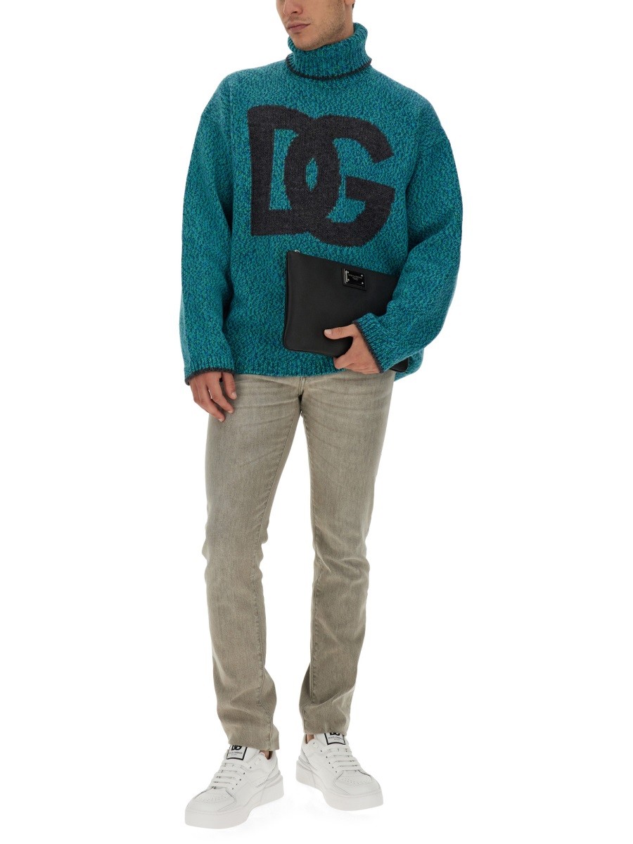 Dolce & Gabbana - JERSEY WITH LOGO - Image 2