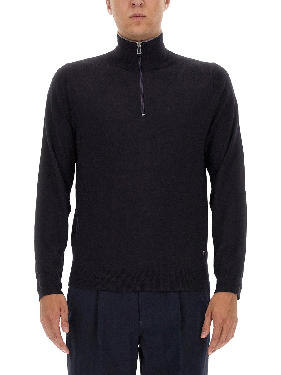PS BY PAUL SMITH JERSEY WITH LOGO EMBROIDERY