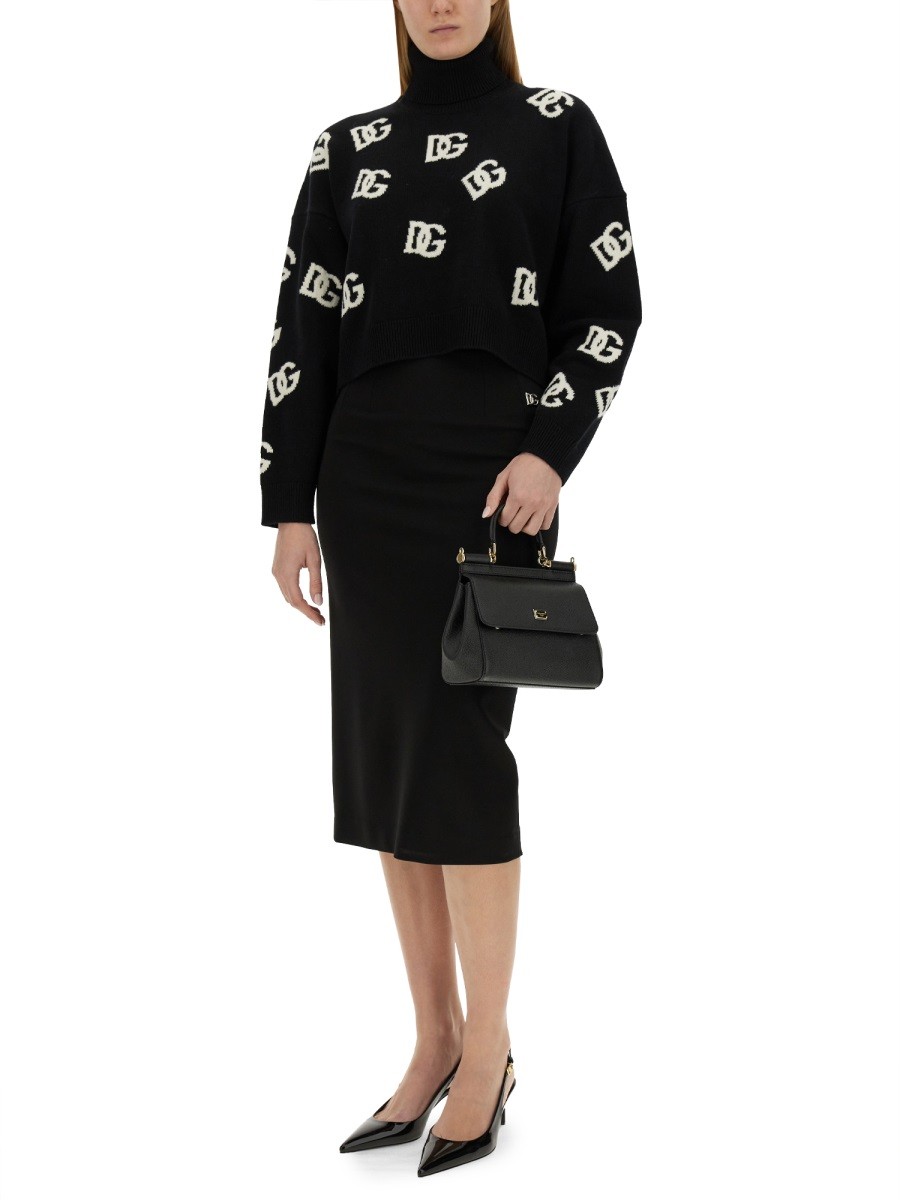 Dolce & Gabbana - JERSEY WITH LOGO INLAY - Image 2
