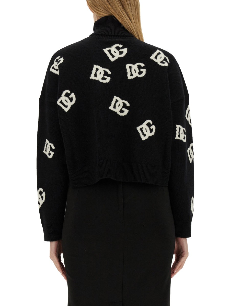 Dolce & Gabbana - JERSEY WITH LOGO INLAY - Image 3