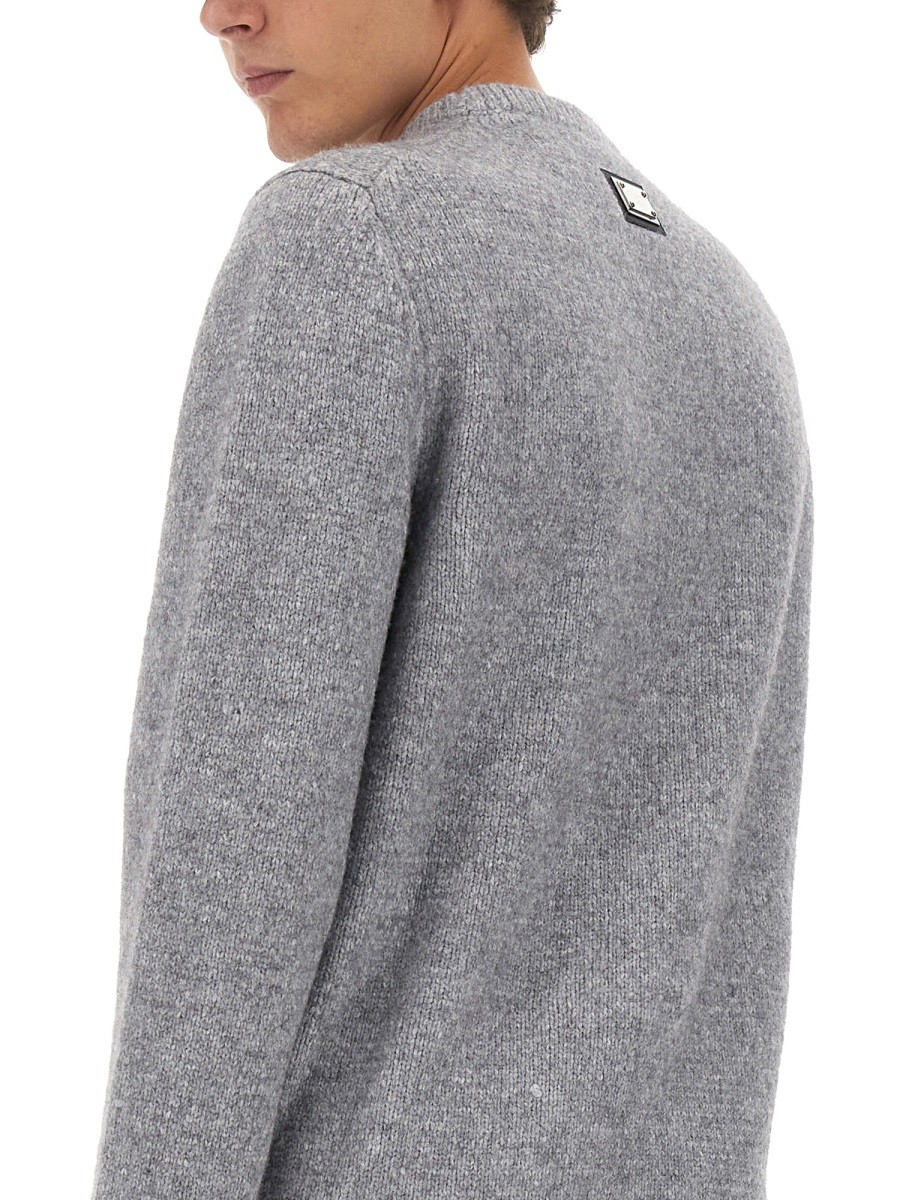 Dolce & Gabbana - JERSEY WITH LOGO PLAQUE - Image 3