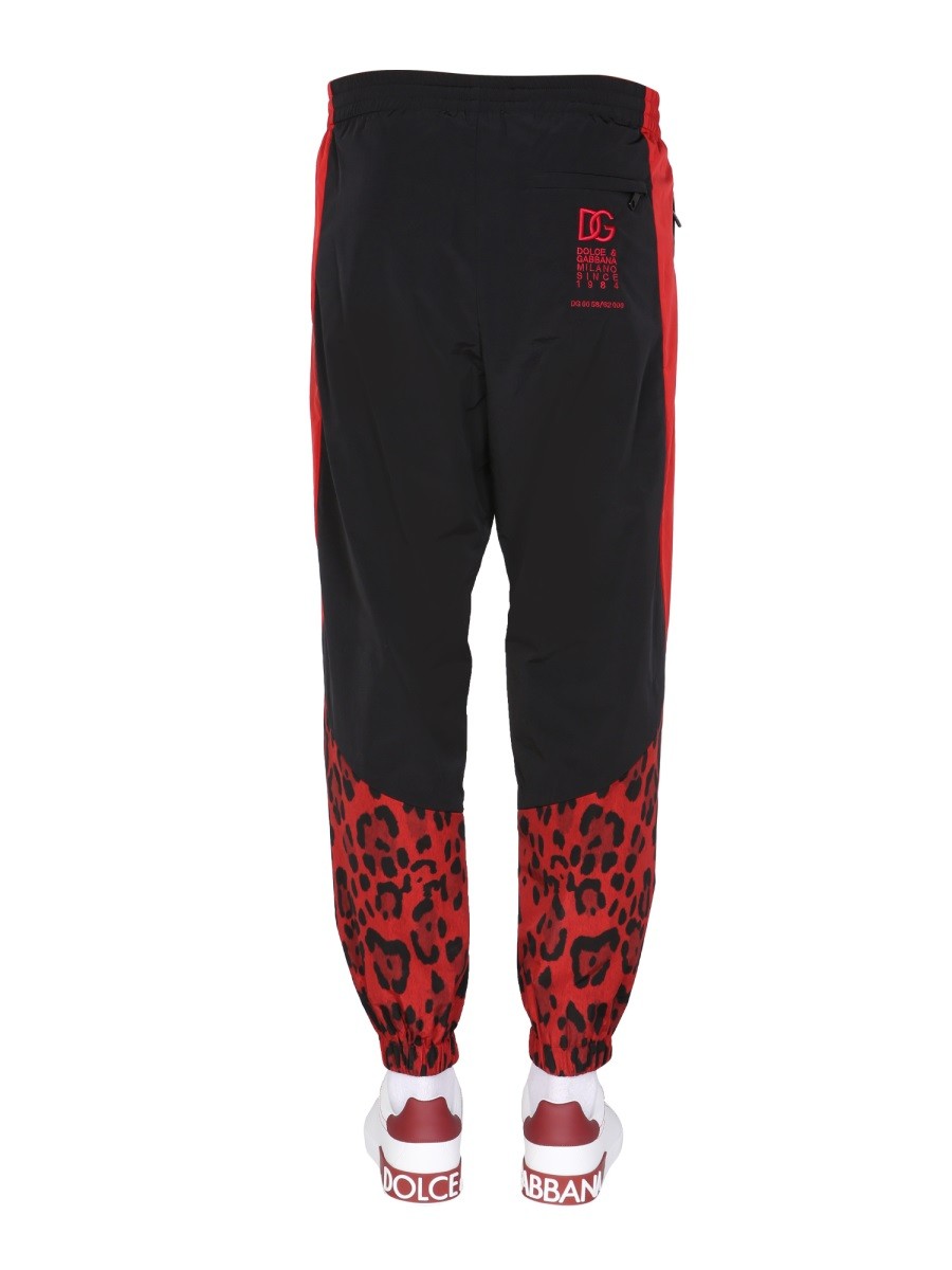 Dolce & Gabbana - JOGGING PANTS WITH ANIMAL PRINT - Image 4