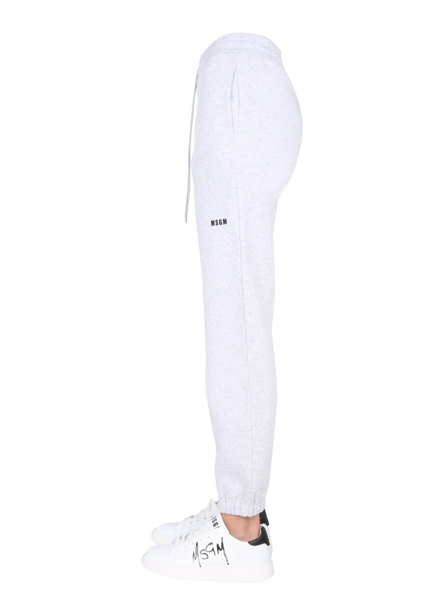 msgm JOGGING PANTS WITH LOGO PRINT - Image 3