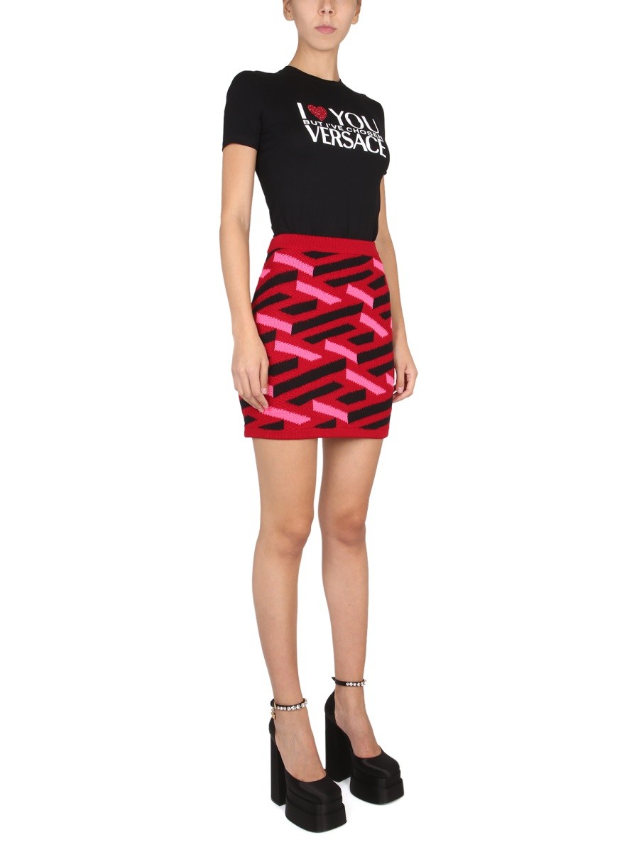 Versace - LA GRECA KNIT SKIRT - Image 2