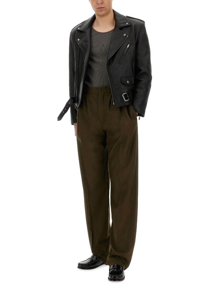 LEATHER BIKER JACKET - Image 2