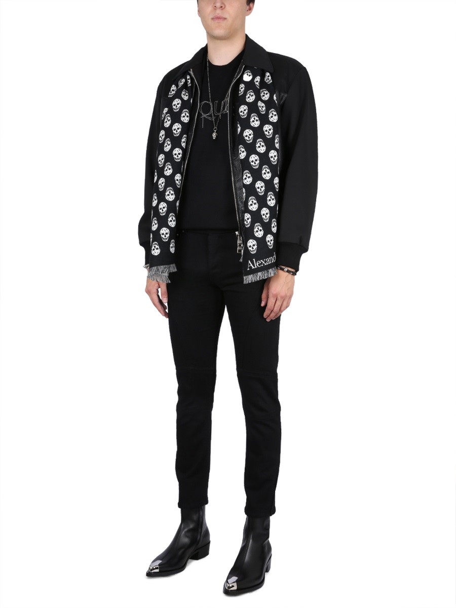Alexander Mcqueen - LEATHER BOMBER JACKET - Image 2