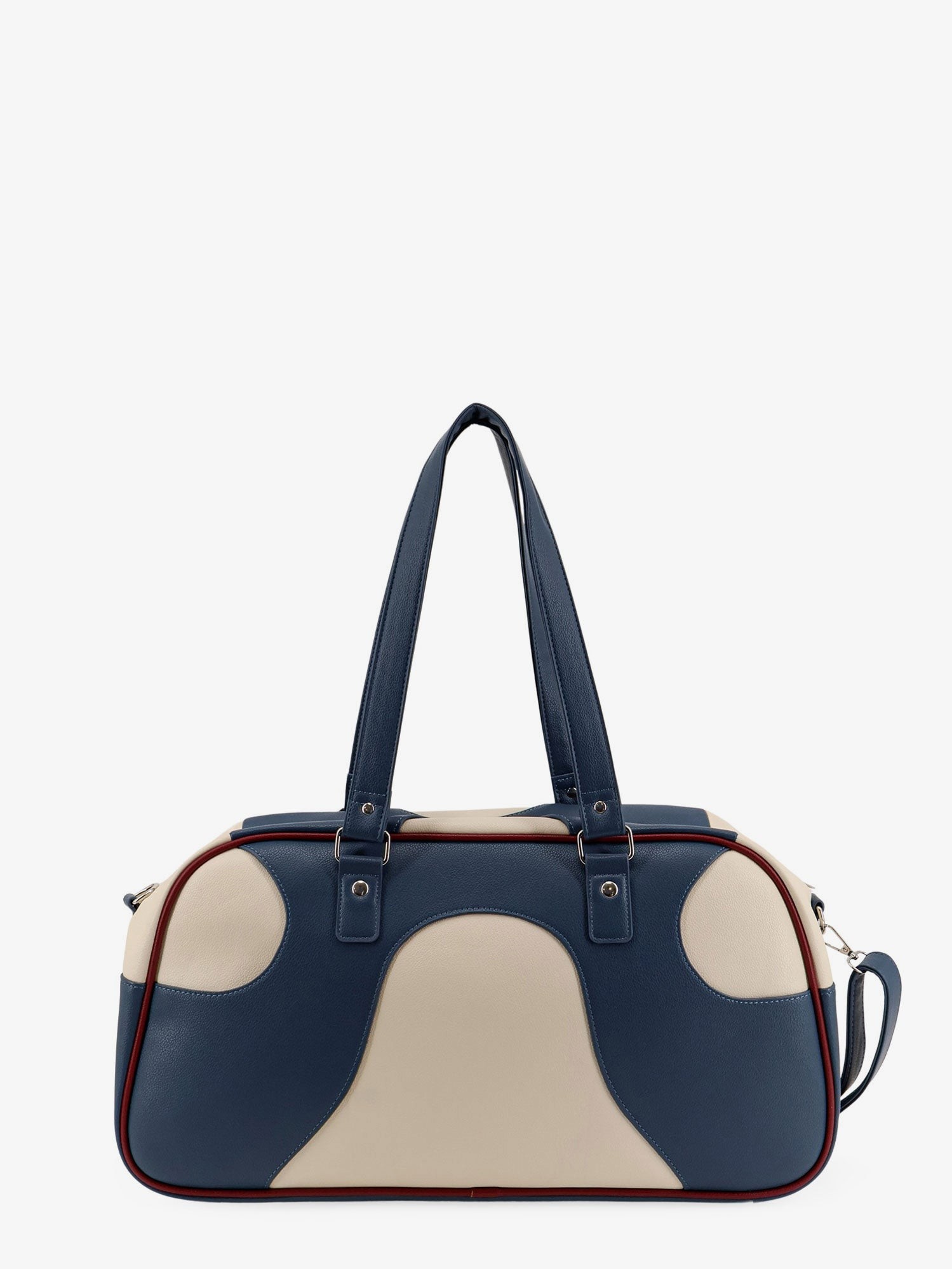Leather crossbody bag with embroidered logo on the front - Image 2