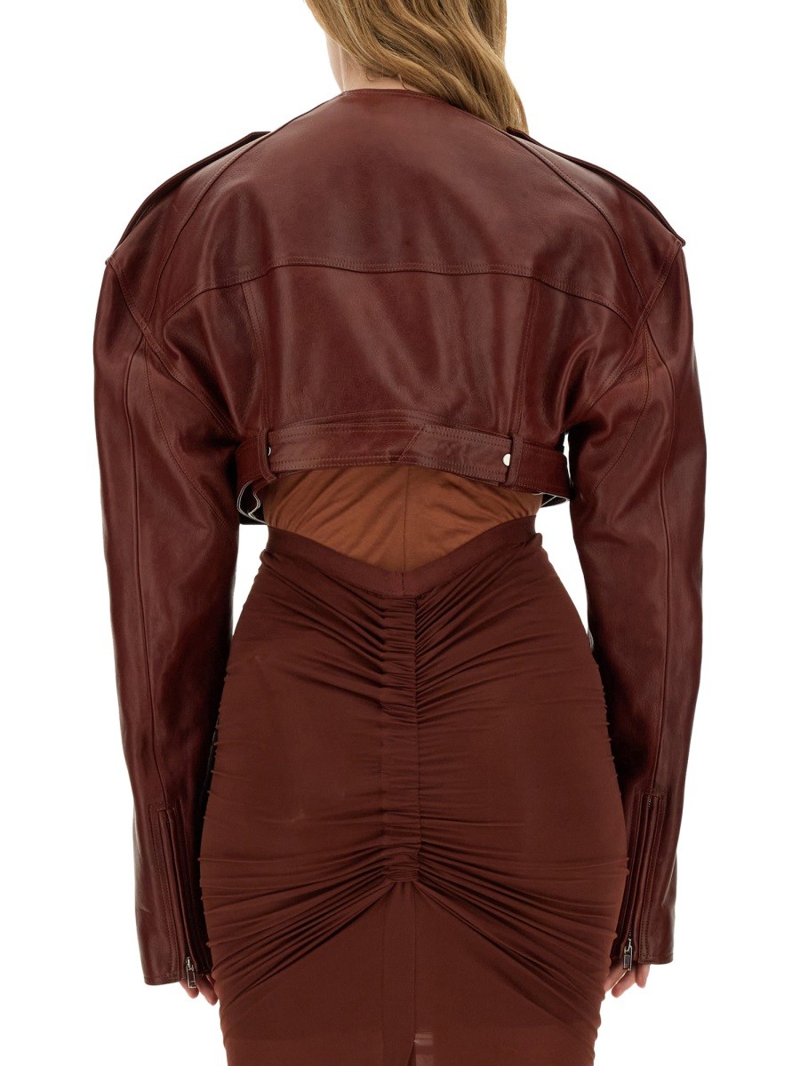 RICK OWENS - LEATHER JACKET - Image 3
