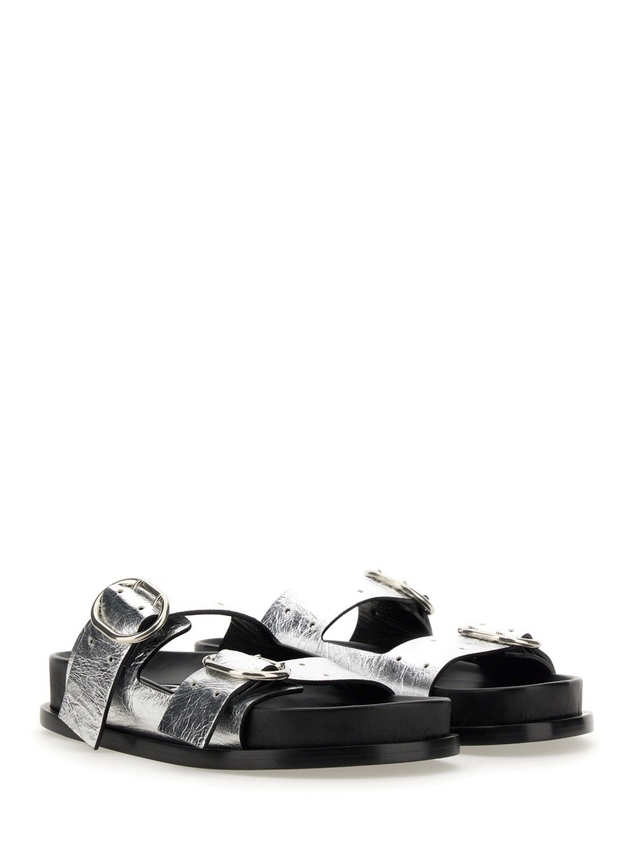 JIL SANDER - LEATHER SANDAL WITH BUCKLE - Image 2