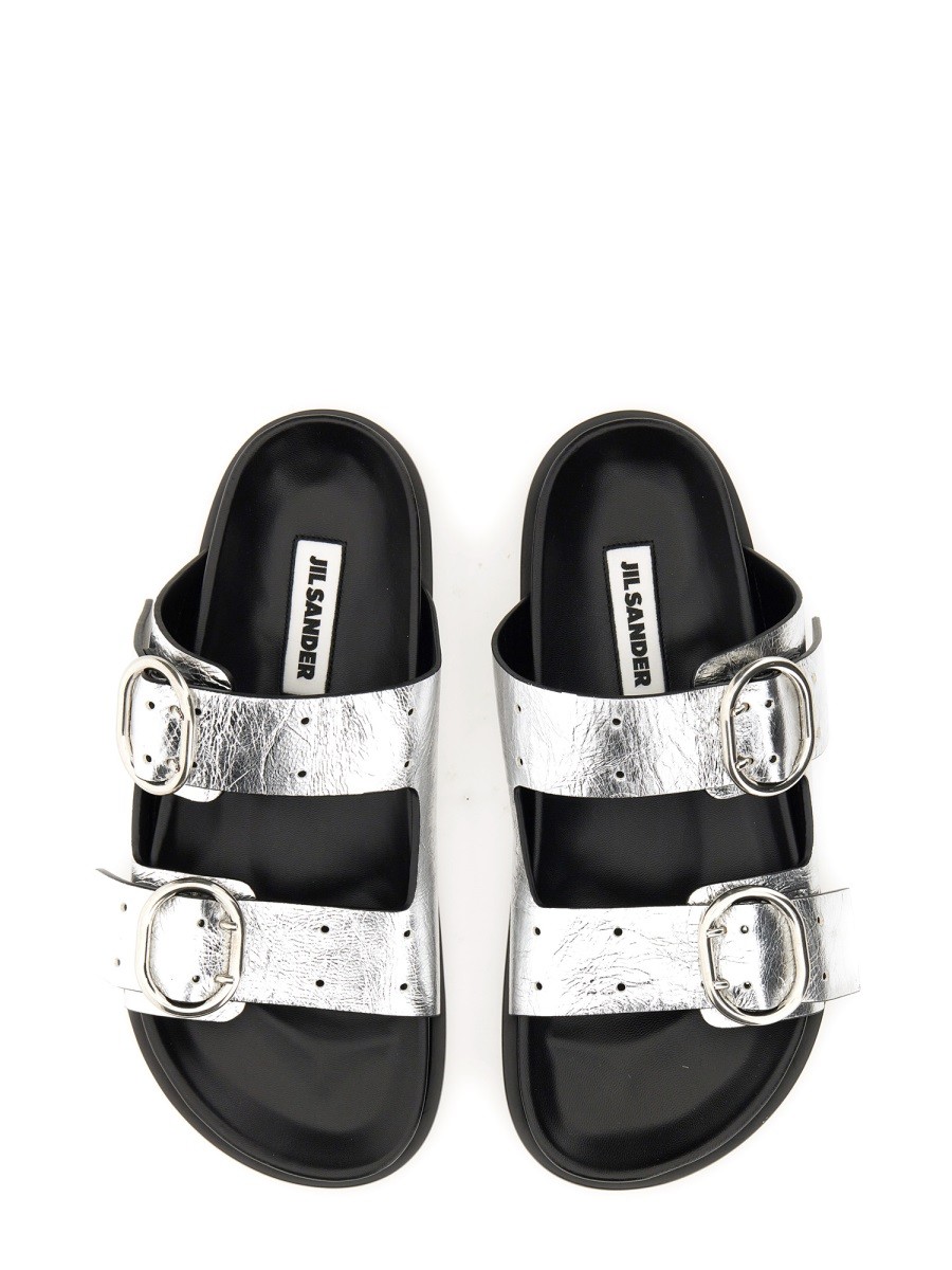 JIL SANDER - LEATHER SANDAL WITH BUCKLE - Image 5