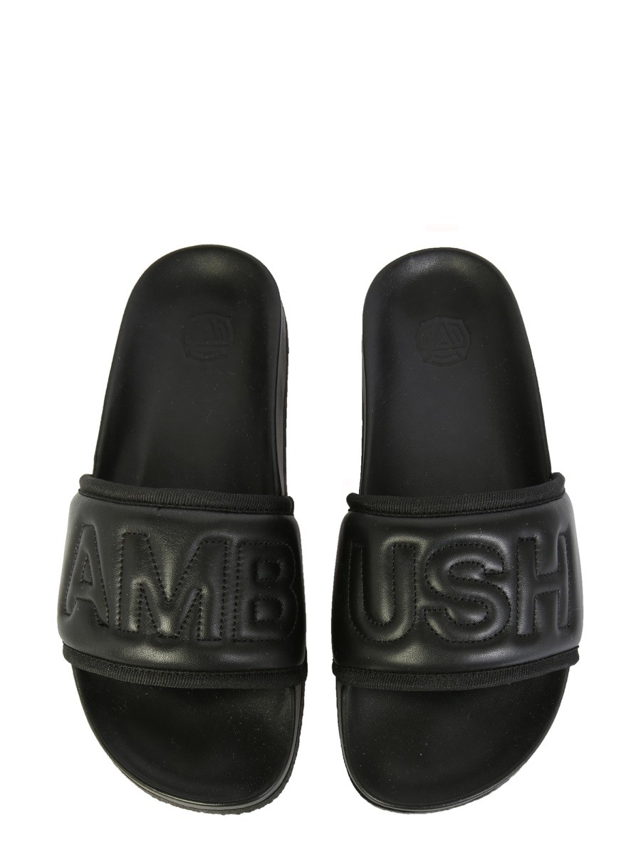 AMBUSH - LEATHER SLIDE SANDALS - Image 2