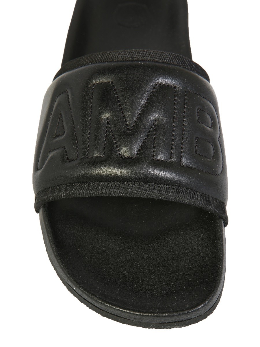 AMBUSH - LEATHER SLIDE SANDALS - Image 4