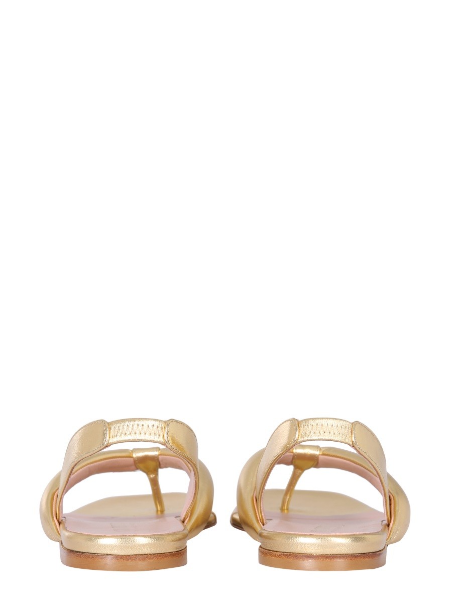 GIA BORGHINI LEATHER SLINGBACK SANDALS - Image 3