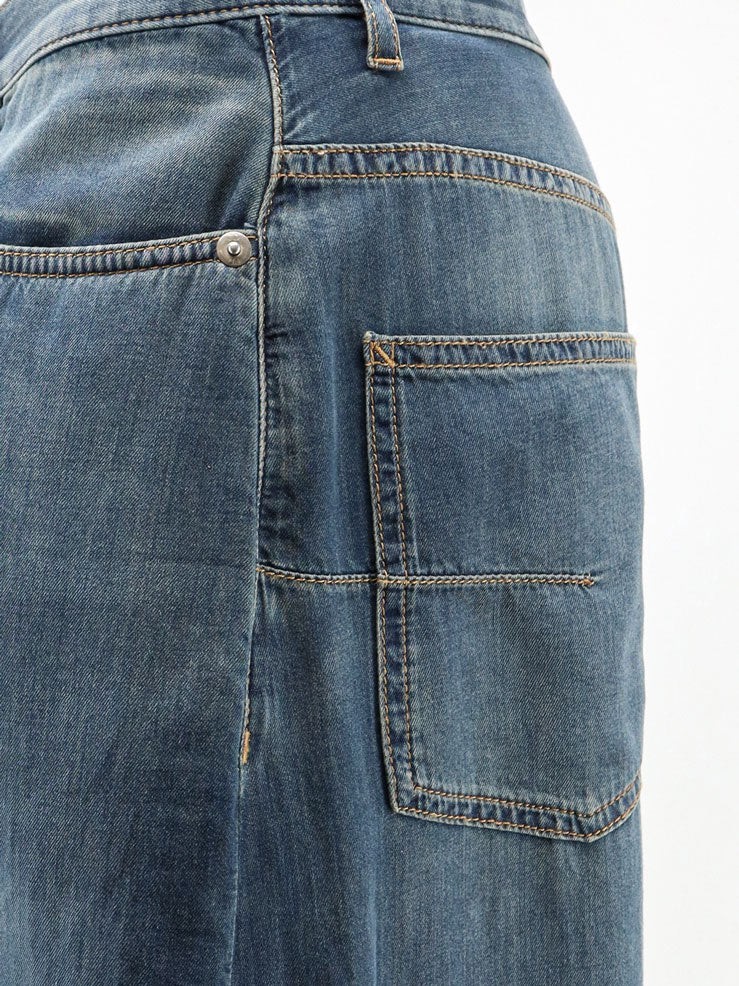 Light Denim Jeans with Vintage effect - Image 3