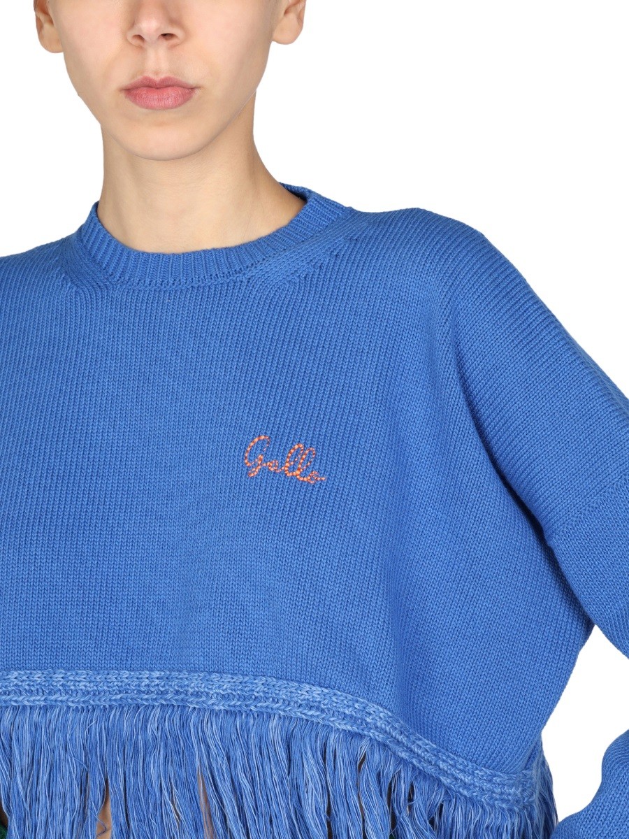 GALLO 1927 - LOGO EMBROIDERY SWEATER - Image 4