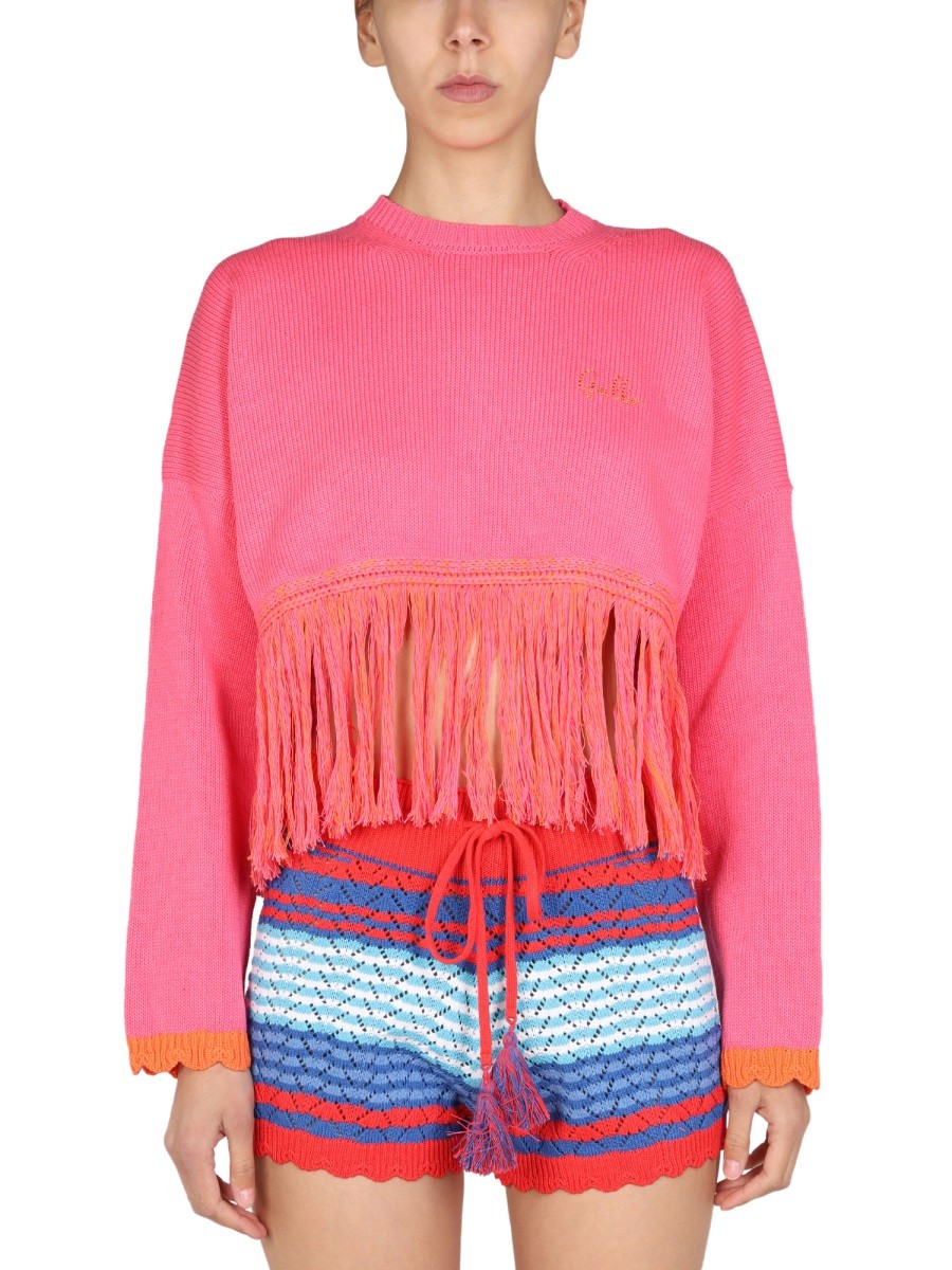 GALLO 1927 LOGO EMBROIDERY SWEATER