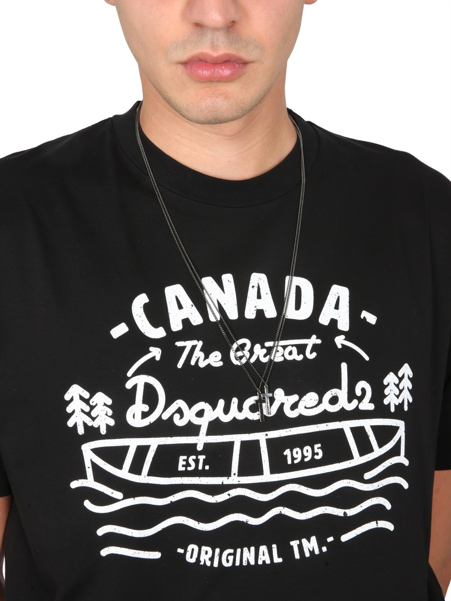 Dsquared - LOGO PRINT T-SHIRT - Image 4