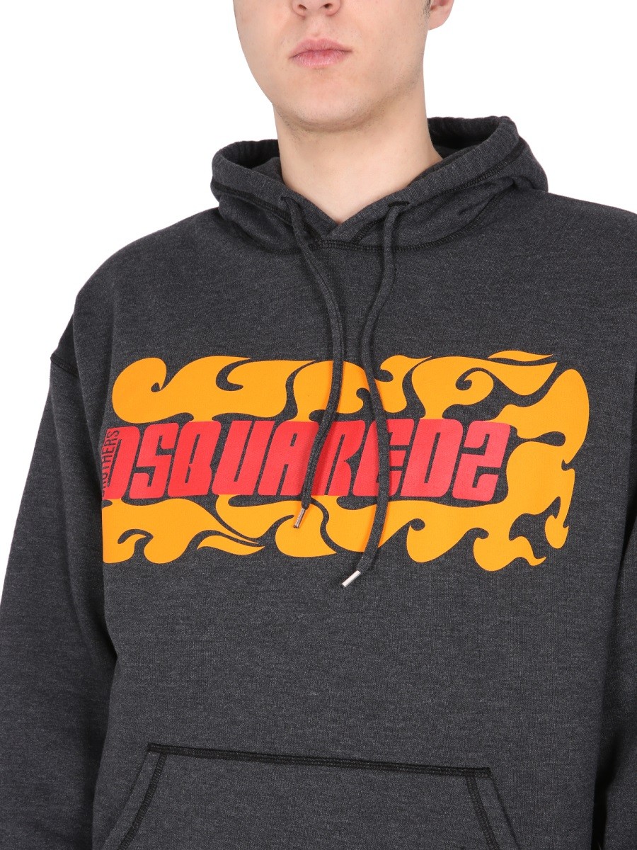 Dsquared - LOGO PRINTED SWEATSHIRT - Image 4