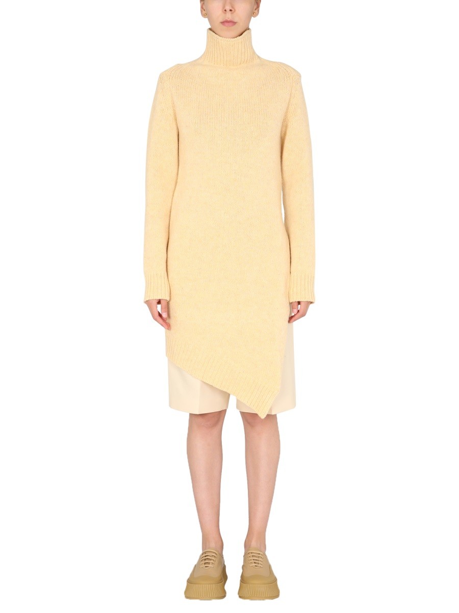 JIL SANDER LONG ASYMMETRIC SWEATER - Image 3