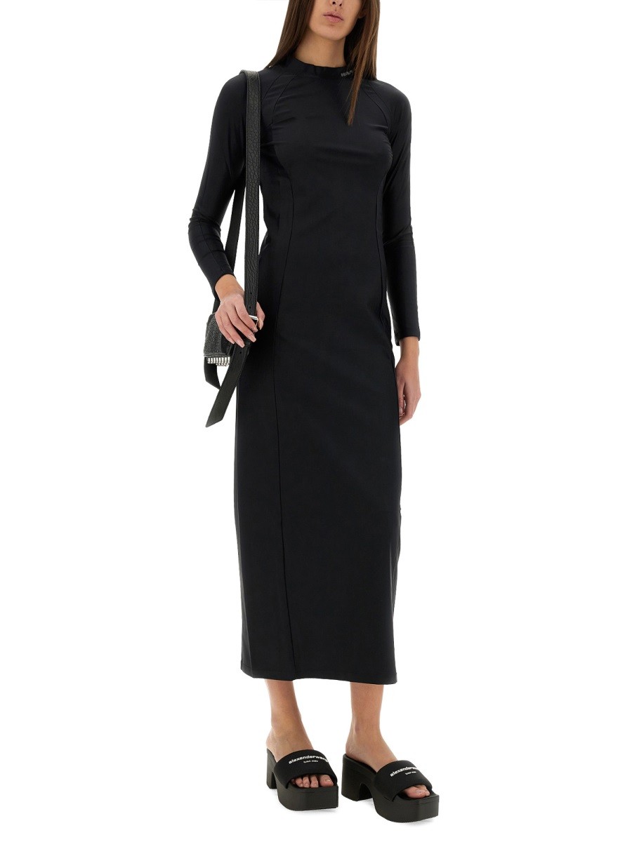 ALEXANDERWANG.T - LONG DRESS WITH LOGO - Image 4
