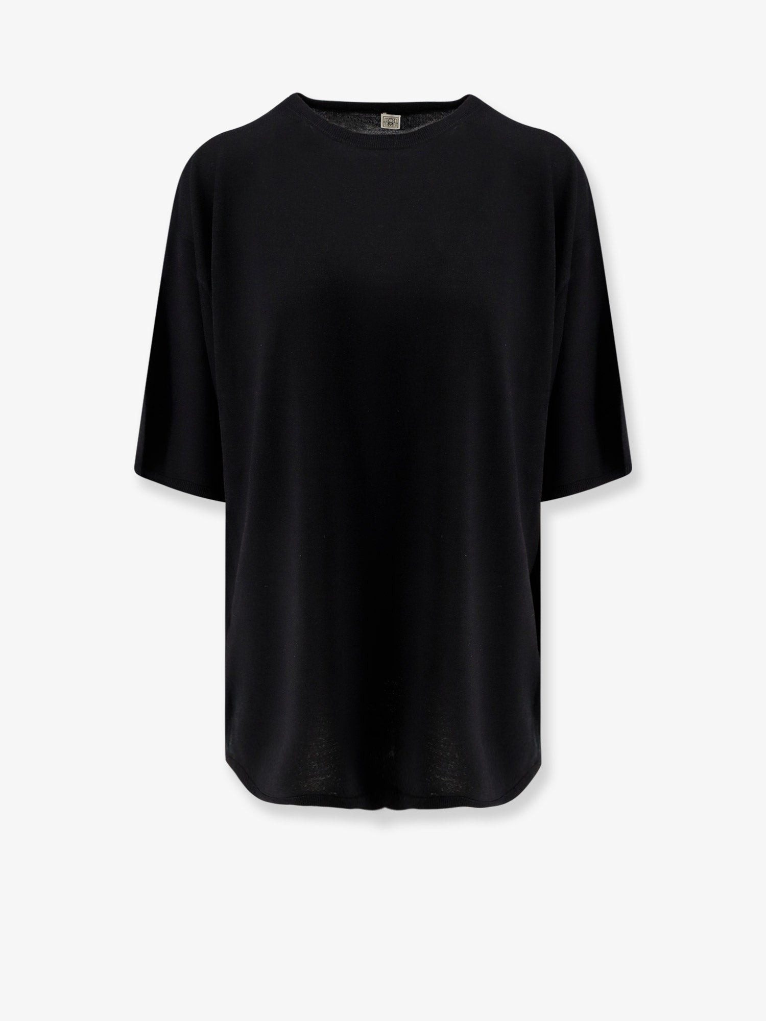 Longline wool blend sweater