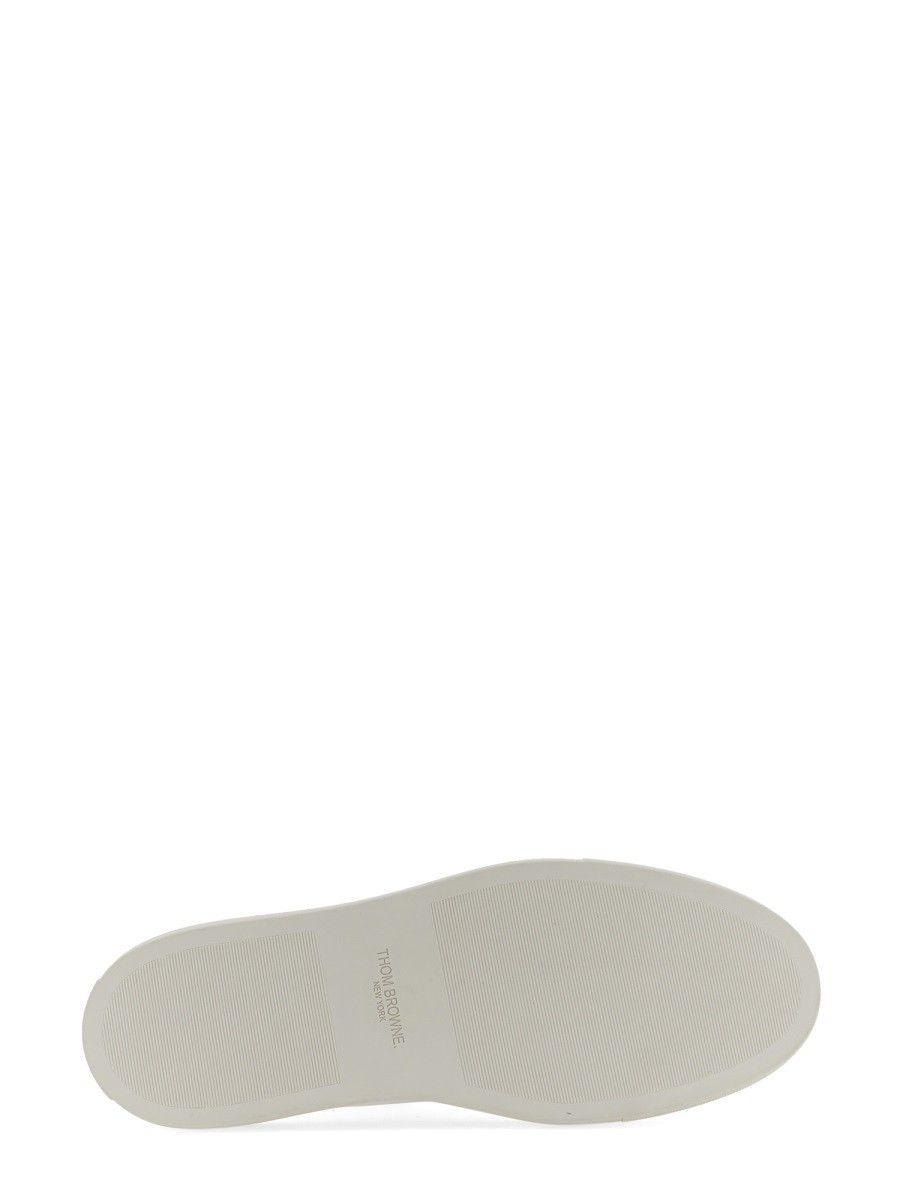 THOM BROWNE - LOW-TOP LEATHER SNEAKER - Image 5