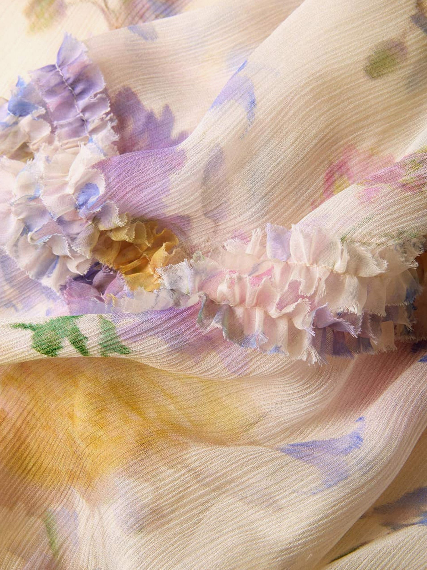 Luna viscose shirt with floral print - Image 3
