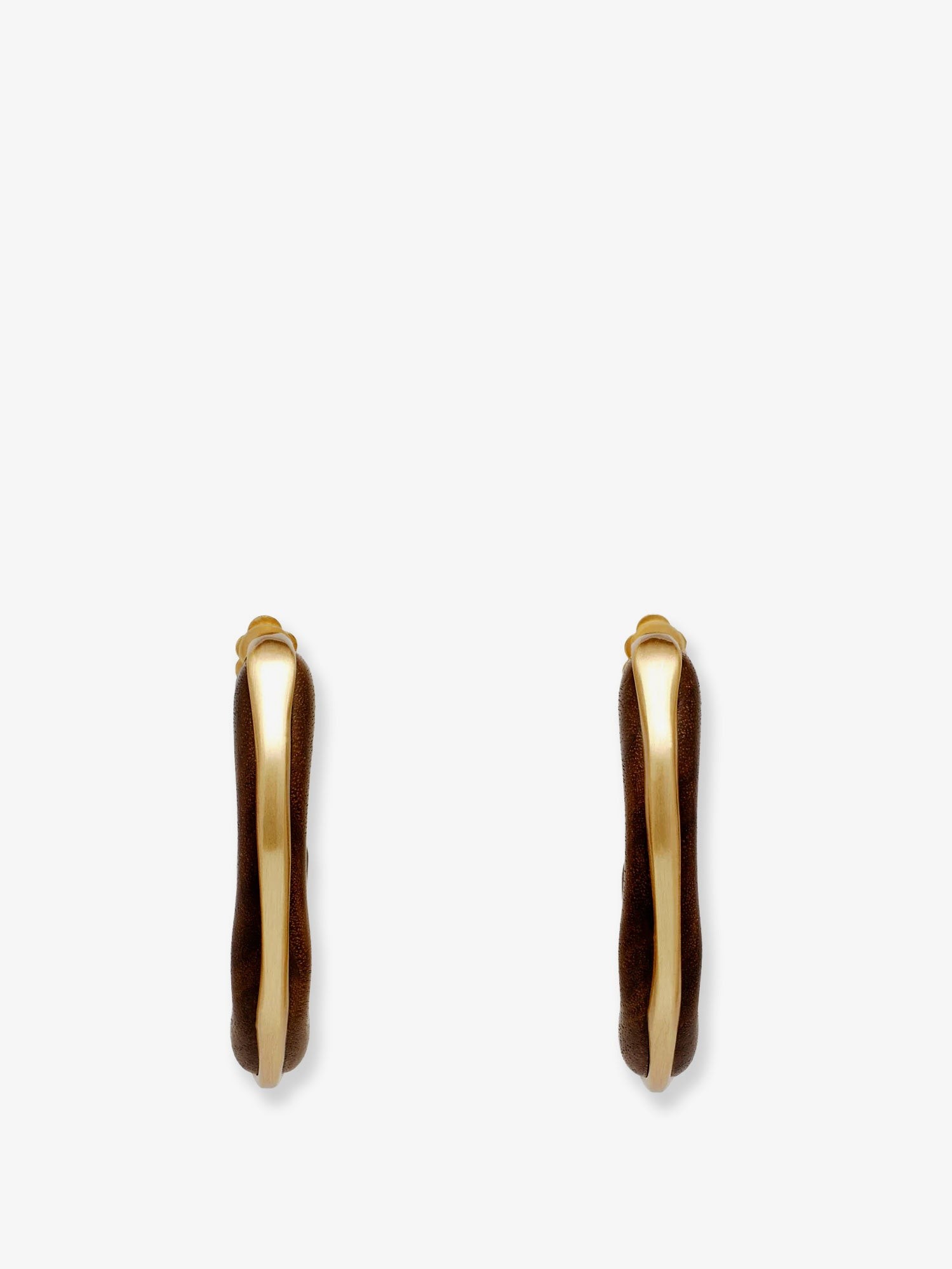 Madeira natural wood earrings - Image 2
