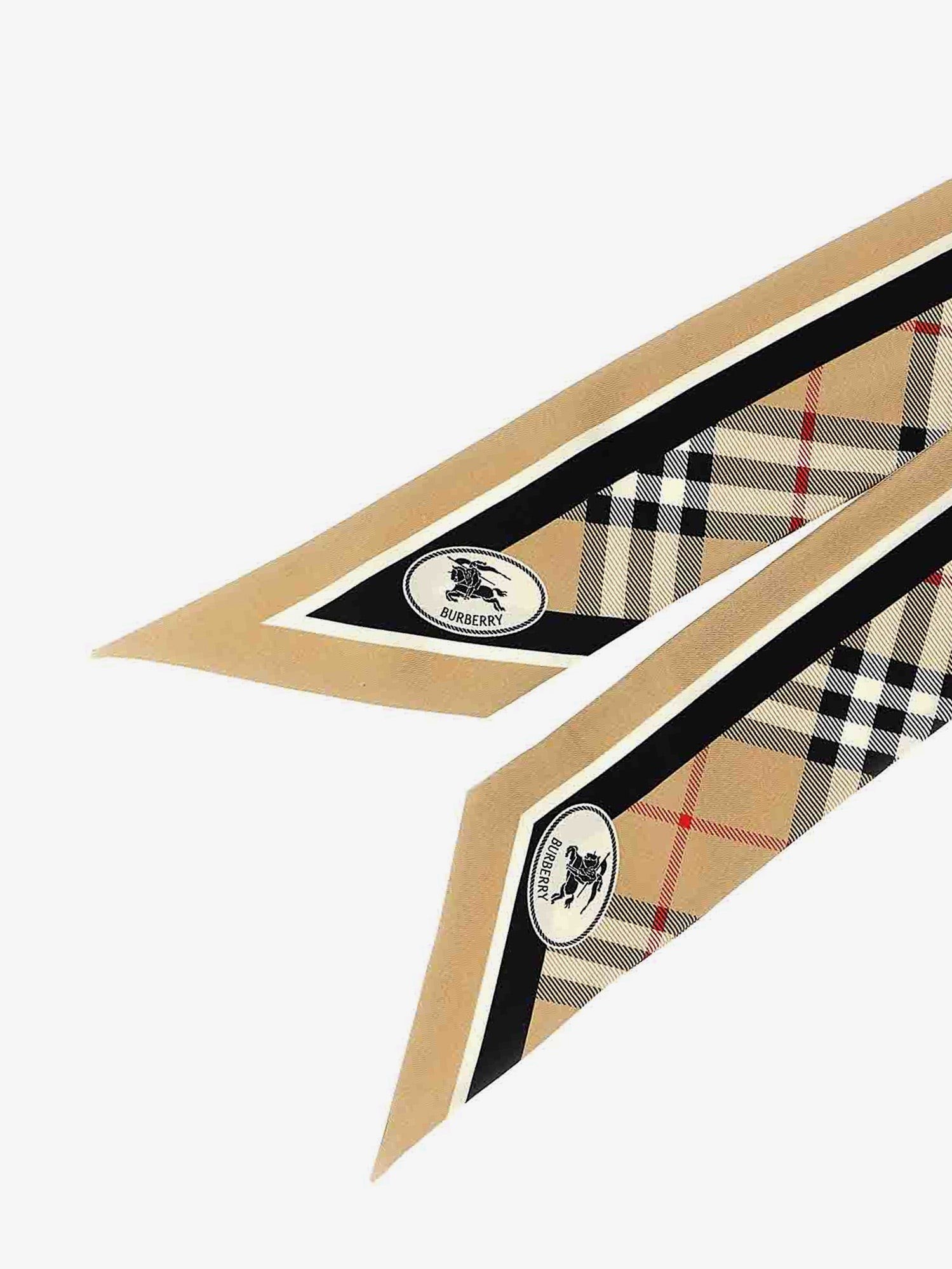 Medium Check silk bandeau - Image 2