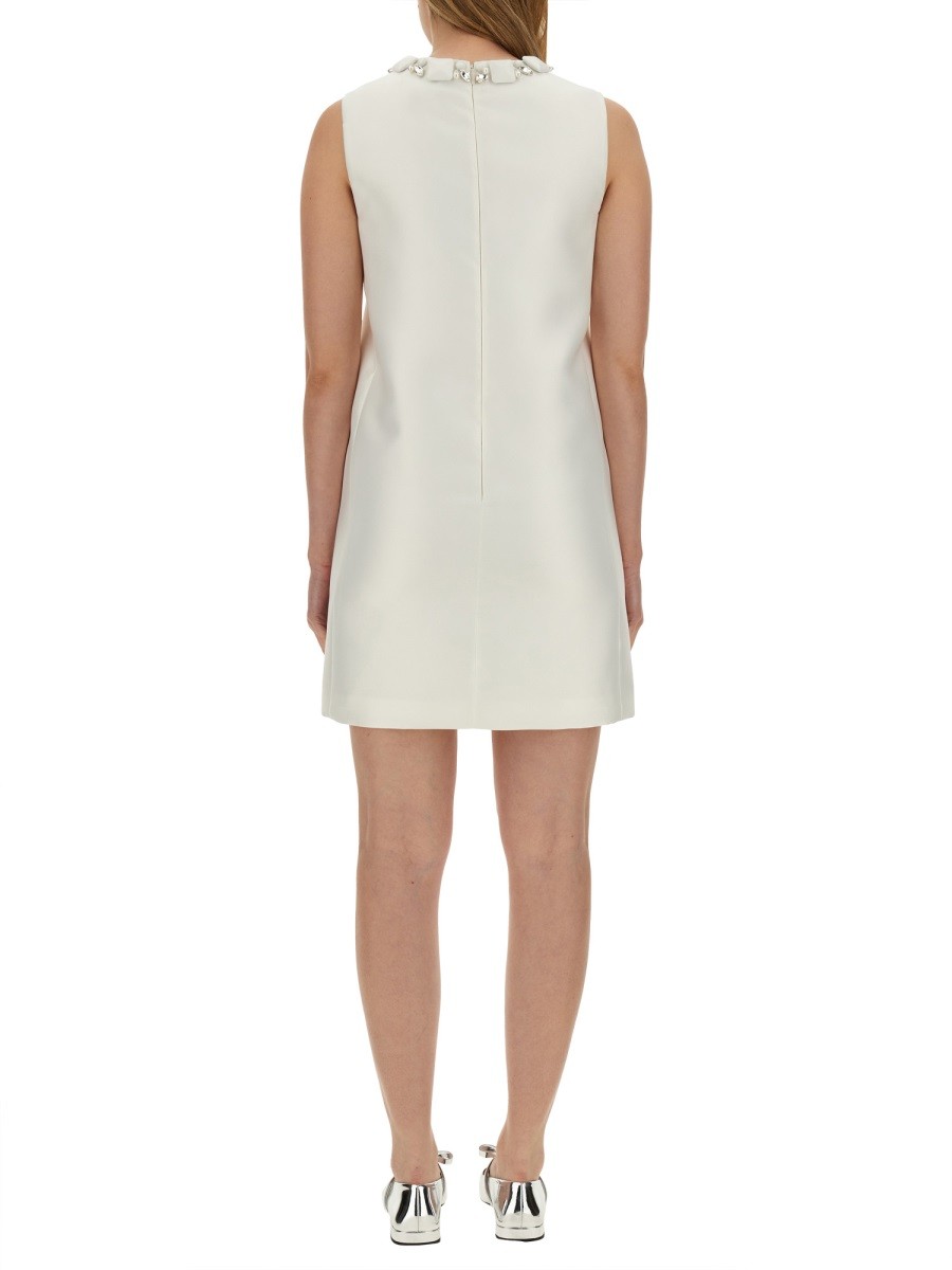 Versace - MINI DUCHESSE DRESS WITH CRYSTALS - Image 3