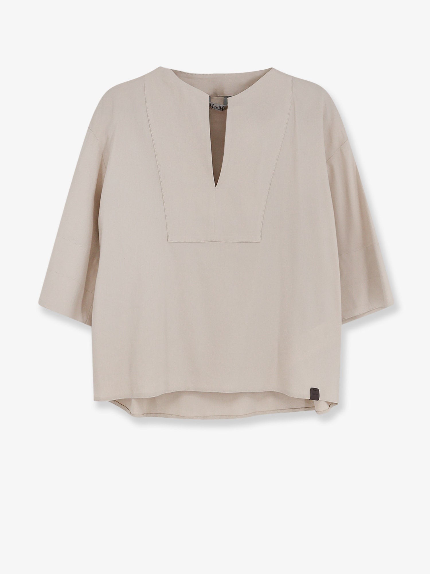 Mxpsospiro linen and viscose shirt
