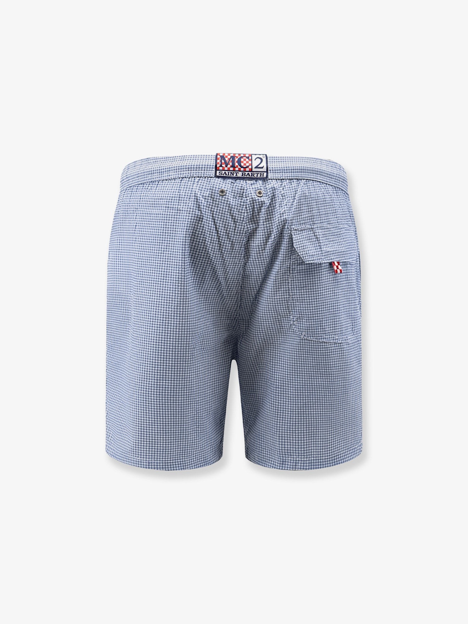 Nylon swim shorts with micro pattern - Image 2