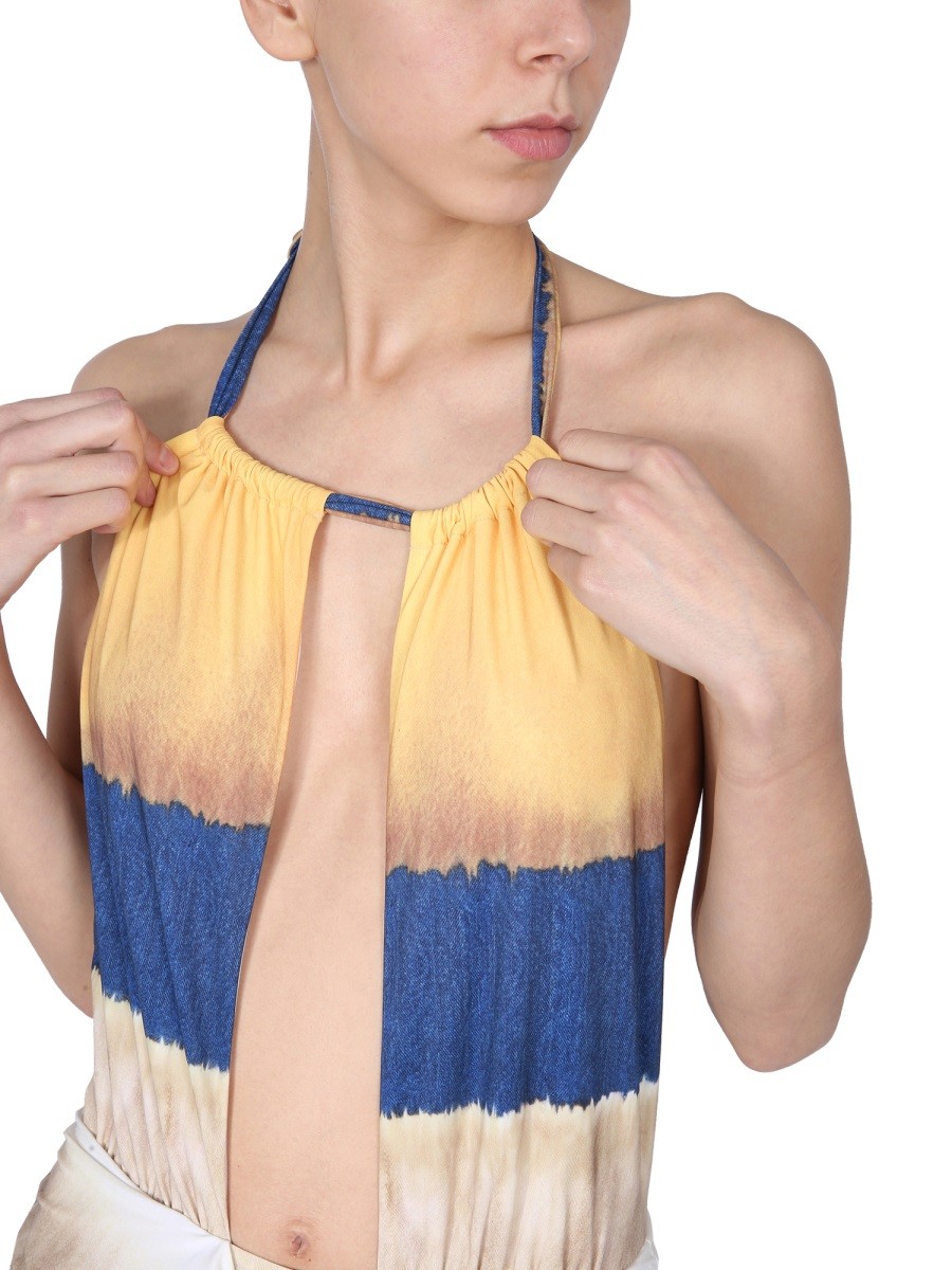 alberta ferretti - ONE PIECE SWIMSUIT WITH TIE DYE PRINT - Image 5