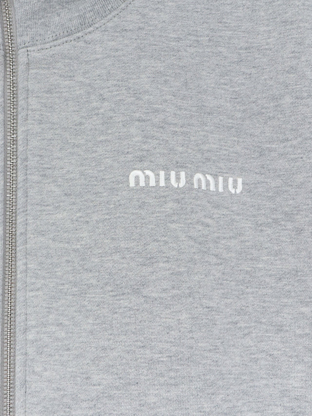 Oversize cotton sweatshirt with zip closure - Image 3