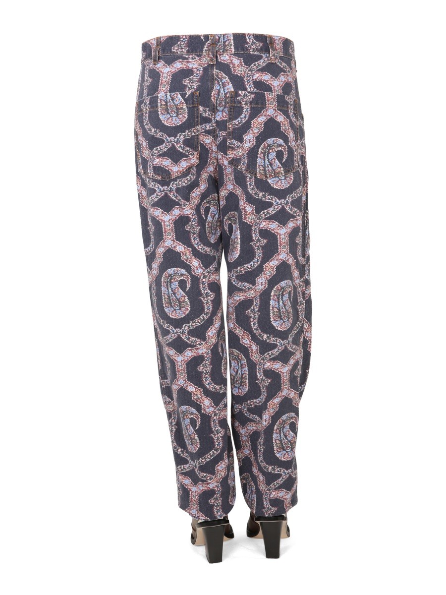 Etro - PAISLEY DENIM PANTS - Image 4