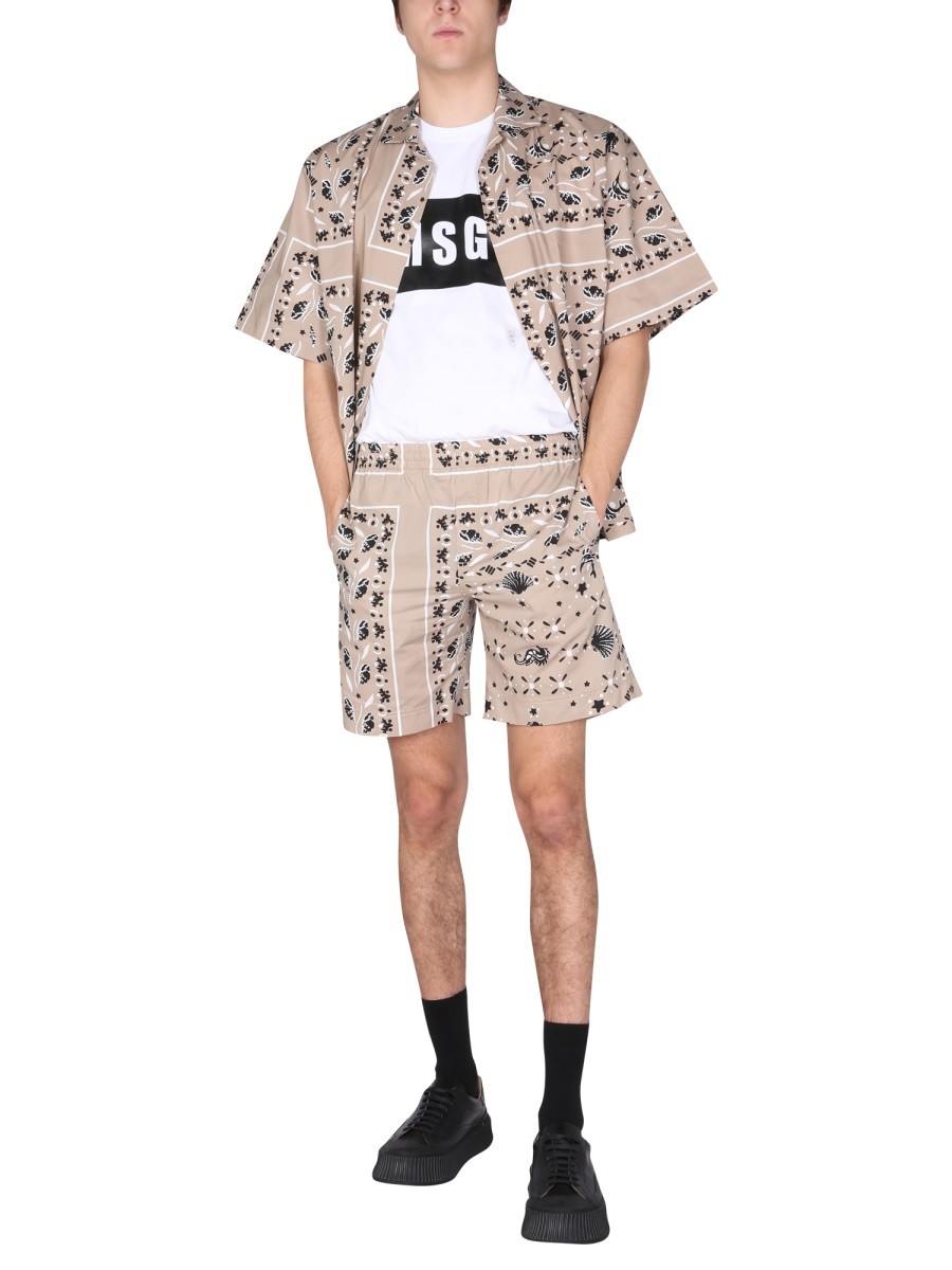 msgm - PAISLEY PATTERN BERMUDA - Image 2
